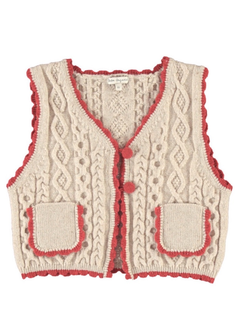Bebe Organic Sienna Knit Vest. Size 5